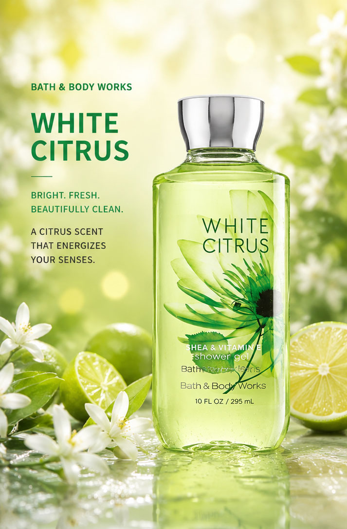 شاور ژل بس اند بادی ورکز White Citrus